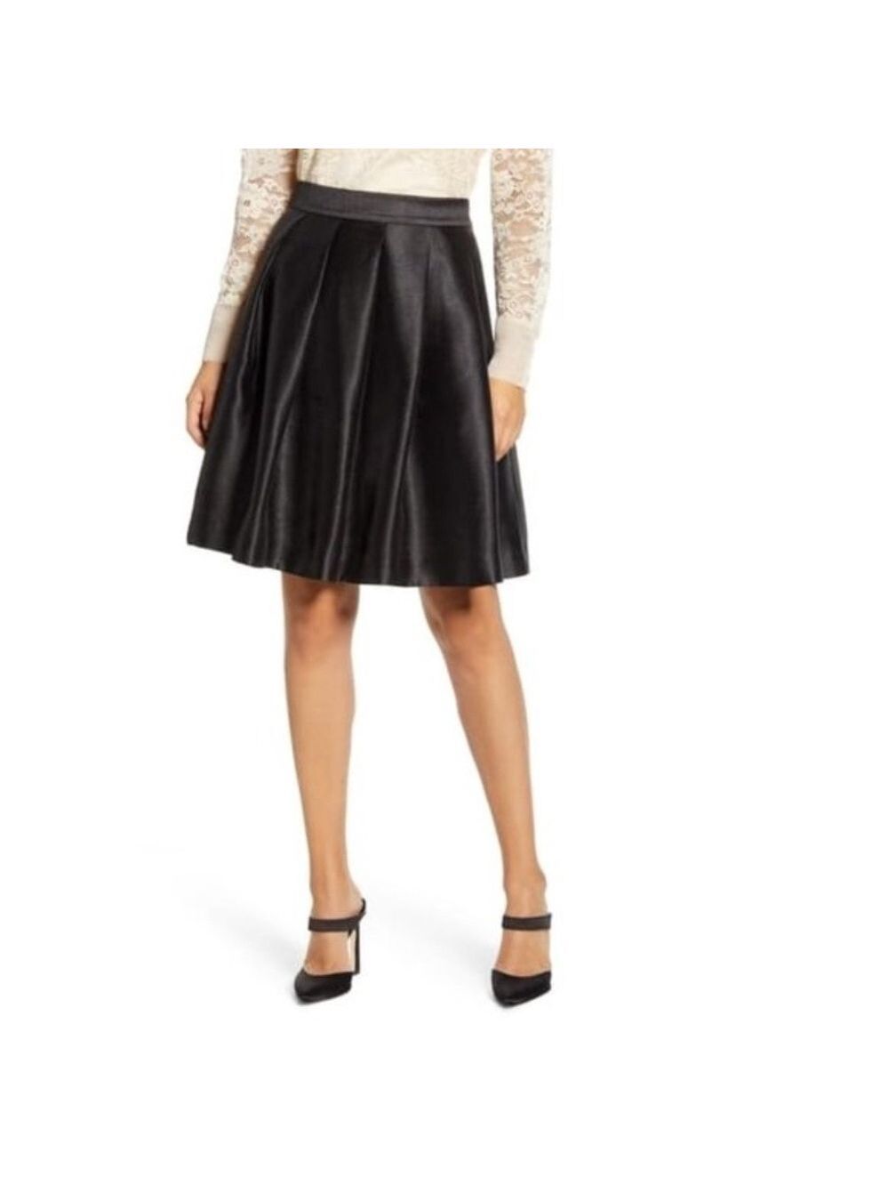 RACHEL PARCELL Full Twill Skirt